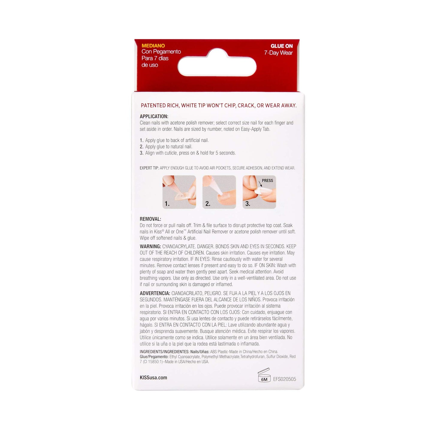 Kiss Everlasting French Nails (2 PACK, EF10)