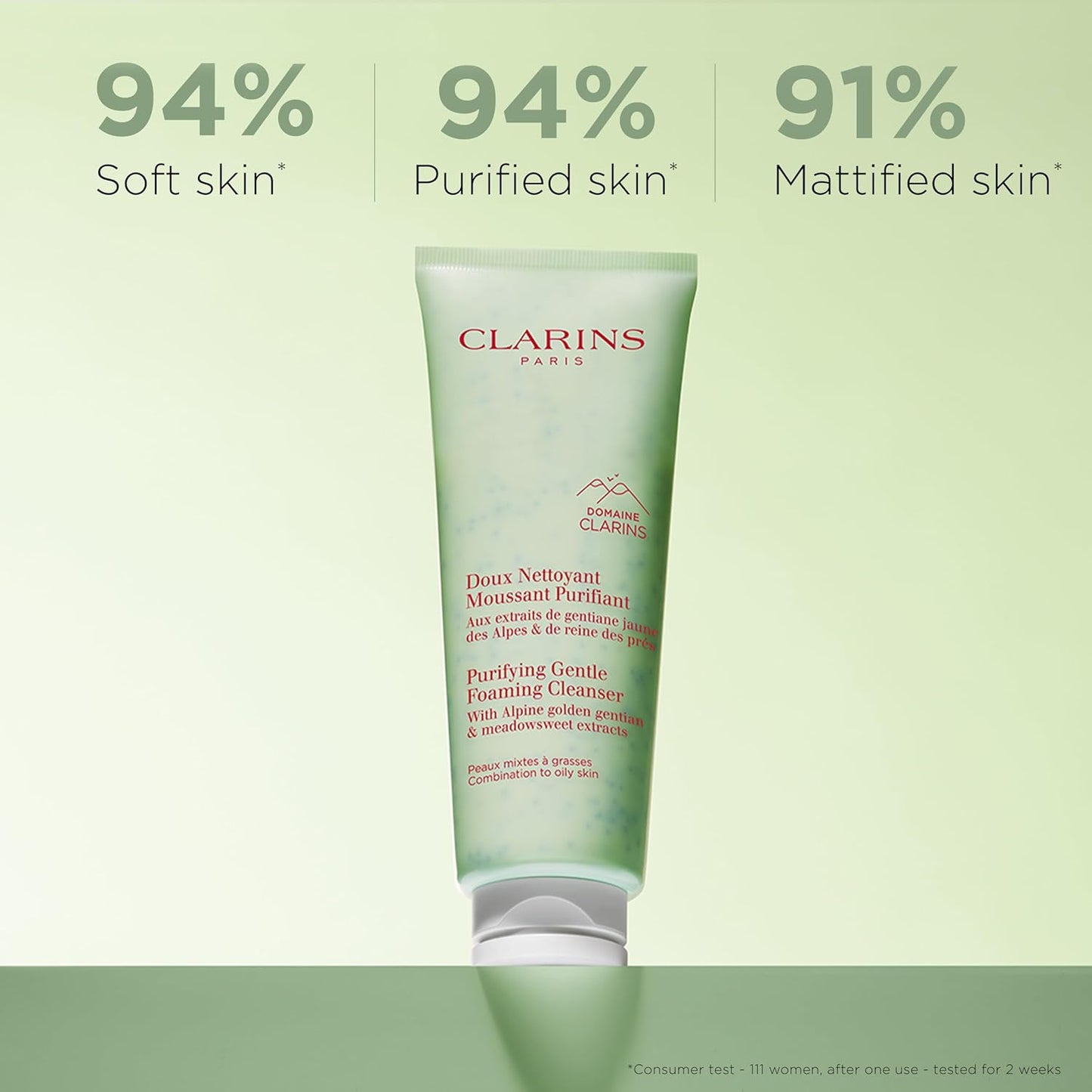 Clarins Purifying Gentle Foaming Face Cleanser - Cleanses & Mattifies | For Combination & Oily Skin Types
