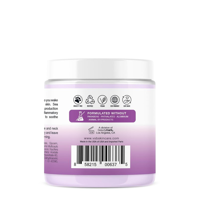 Vitamins and Sea Lavender Chamomile Sleep Mask - Deep Hydrating Overnight Face Mask with Botanicals, 8.5 oz