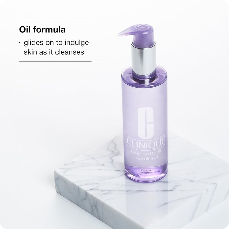 Clinique Cleansing Oil Makeup Remover - Dissolves Makeup & Sunscreen | 6.7 Fl Oz for All Skin Types