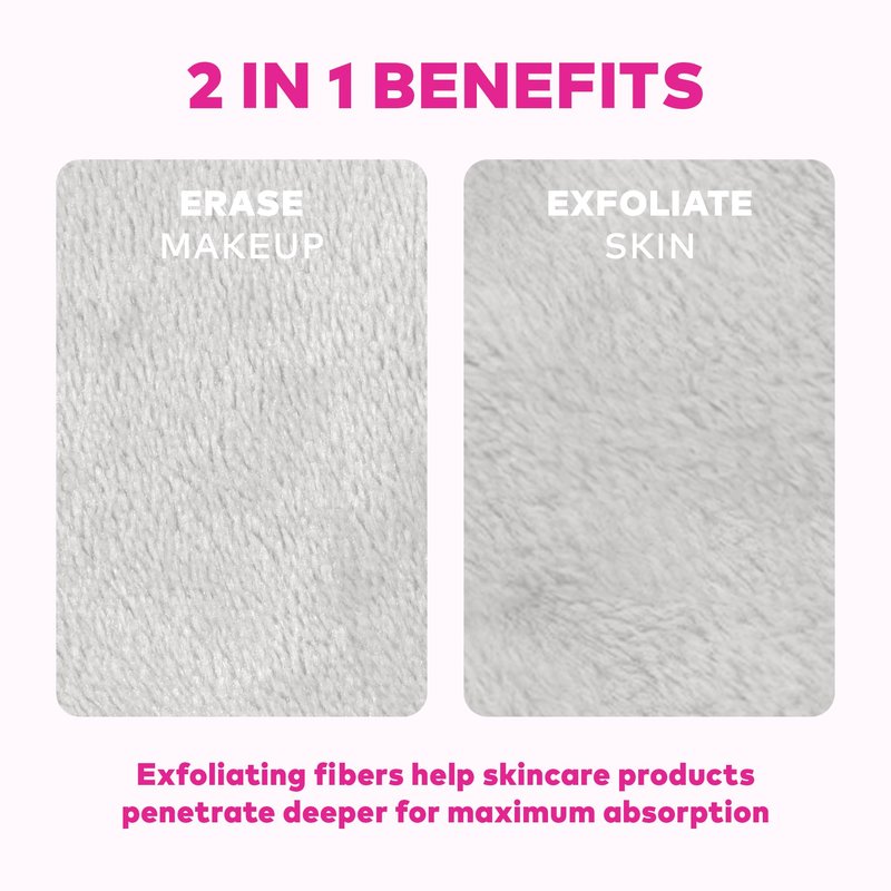 The Original Makeup Eraser 7-Day Set, Erase All Makeup with Just Water, Including Waterproof Mascara, Eyeliner, Foundation, Lipstick, Sunscreen, and More! Garden Fairies, 7ct.