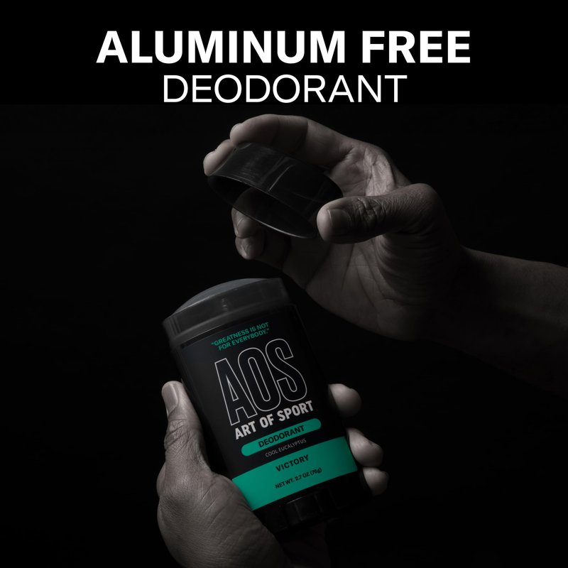 Art of Sport Men’s Deodorant, Talc Free, Sandalwood Fragrance, Made with Natural Botanicals, Green Tea, Made for Athletes, Defy Scent, 2.7 Ounce (Pack of 2)