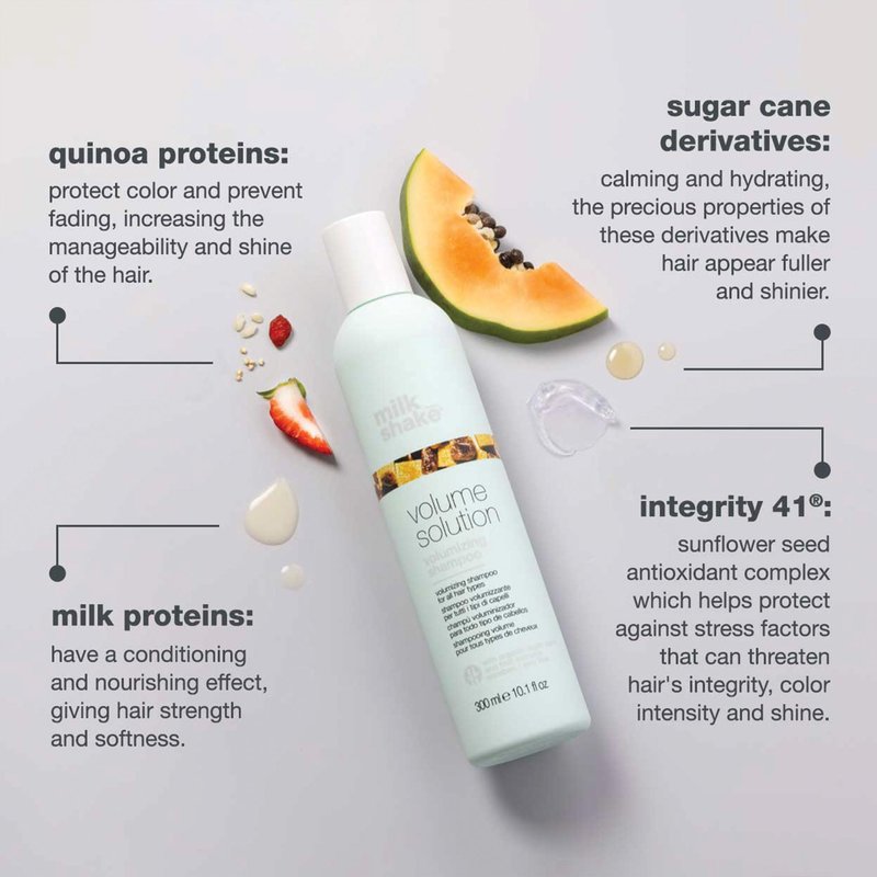 milk_shake volumizing shampoo | weightless body & shine for flat or fine hair | paraben‐ and SLES‐free with sugar cane derivatives & milk proteins, 10.1 fl oz