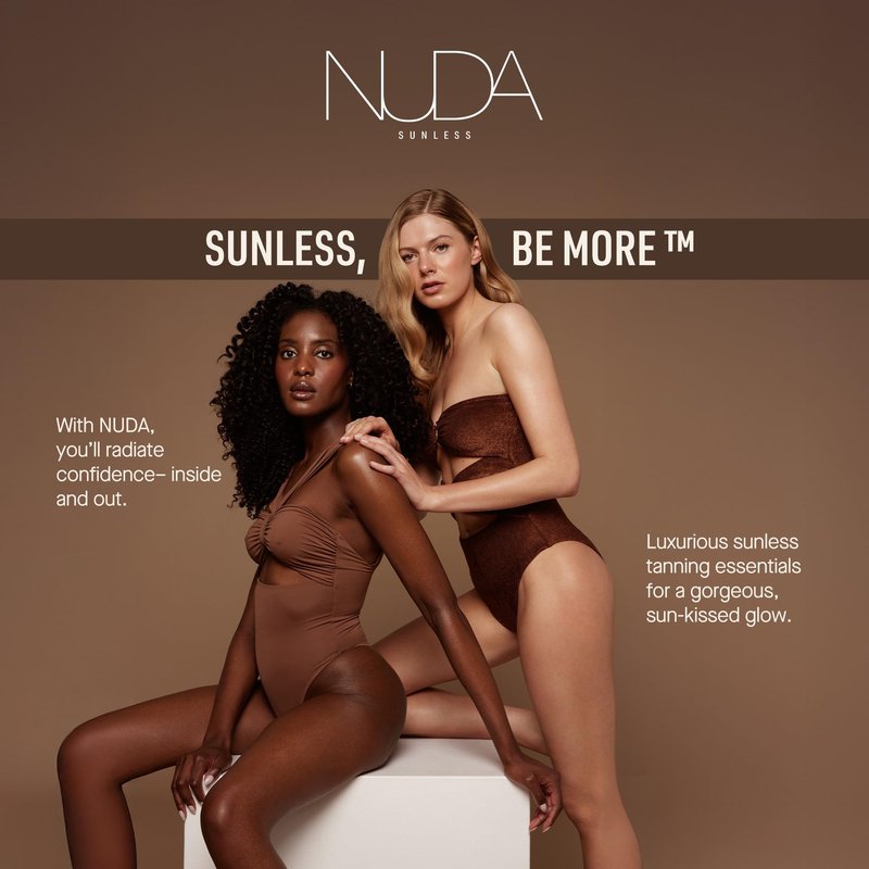 Nuda CloudMist Face Tan Water | Buildable Facial Tanning Mist for Light to Medium Complexions | Infused with Vitamins and White Tea & Rosehip Extracts | Lightweight, Bronzer-Free Formula, (2.5 Fl Oz)