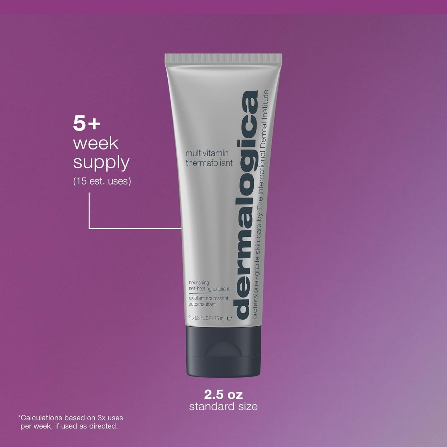 Dermalogica Multivitamin Thermafoliant - Face Exfoliator Scrub with Salicylic Acid & Retinol | Anti-Aging, 2.5 Oz