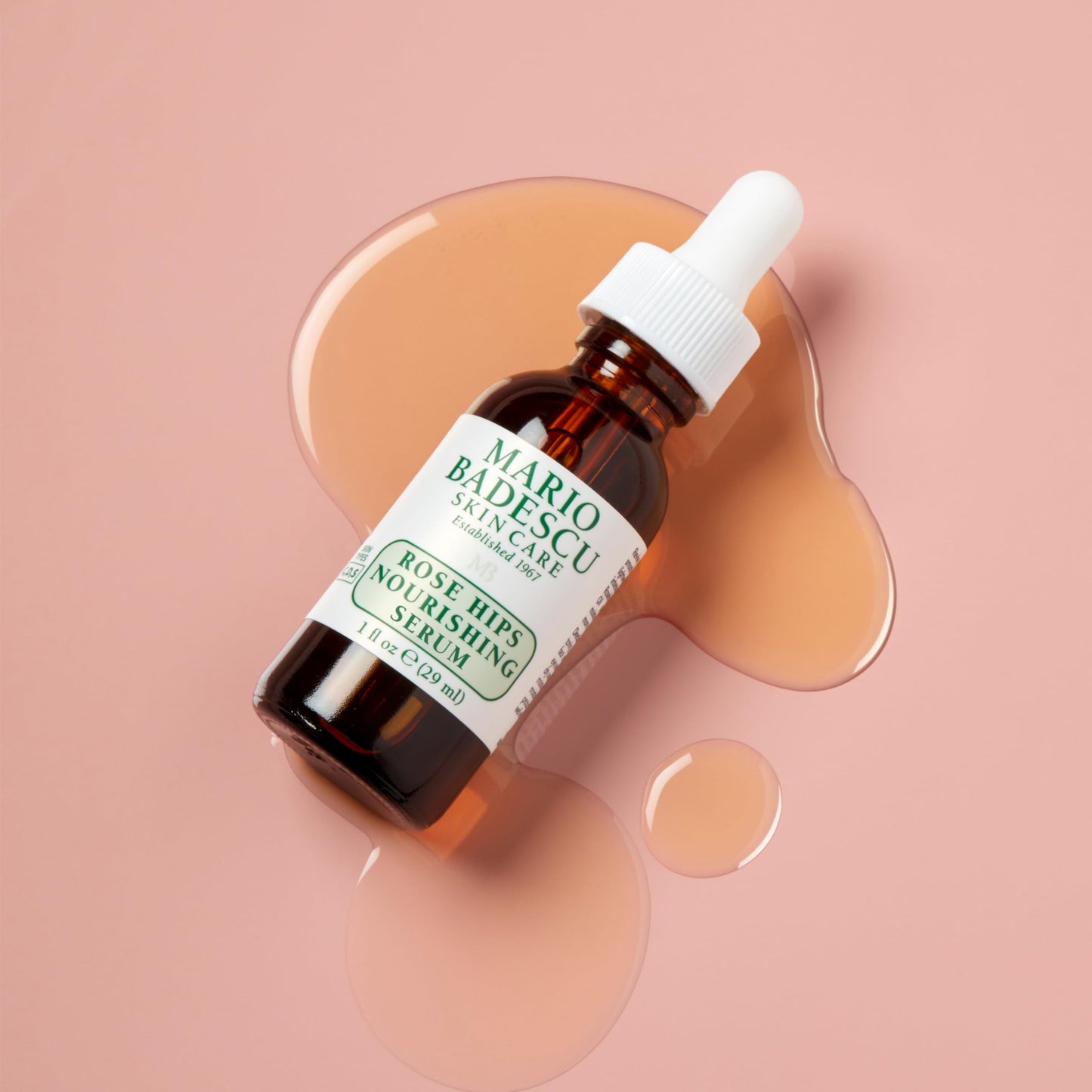 Mario Badescu Rose Hips Nourishing Oil for Combination, Dry and Sensitive Skin Facial Oil that Moisturizes & Smoothes Formulated with Rosehip Extract & Castor Oil 1 FL OZ (Pack of 1)