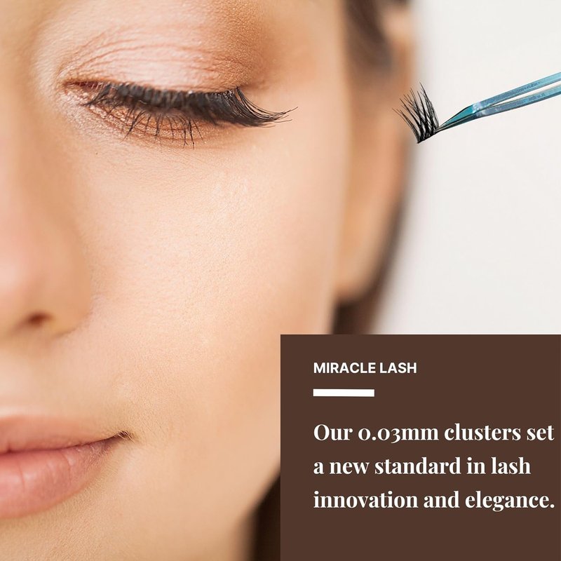 Miracle Lash DIY False Eyelashes - Lengthening Wisps 9mm-16mm | Contact Lens Friendly, Reusable Black Strip Lashes