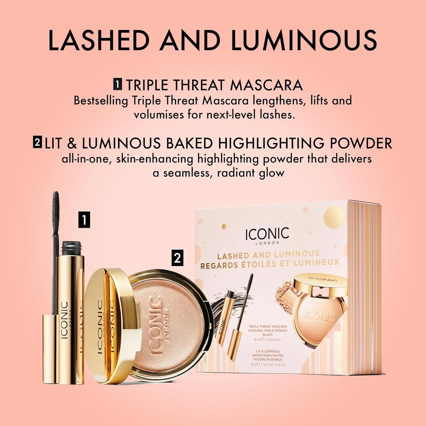 Makeup Set for Natural Glow & Radiant Highlight | Travel-Friendly, Vegan, Cruelty-Free