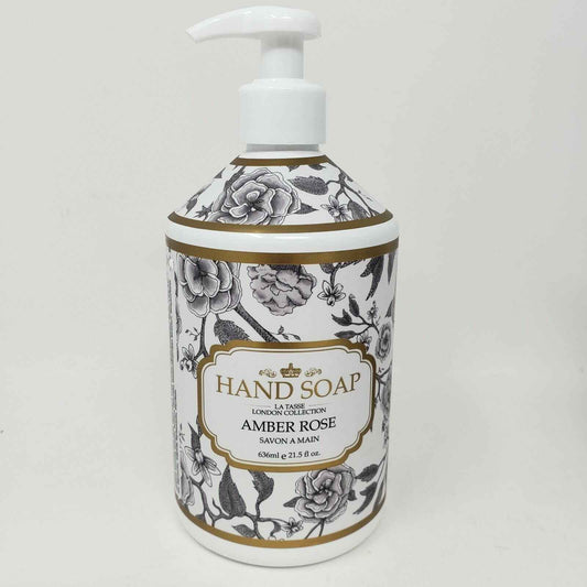 Hand Soap Collection 21.5 FL OZ Each, lavender, lemon Verbena, Sweet Orange, Lavender Rosemary, Lemon Sage, Amber Rose And Lavender Sage (Amber Rose, 21.5 oz)