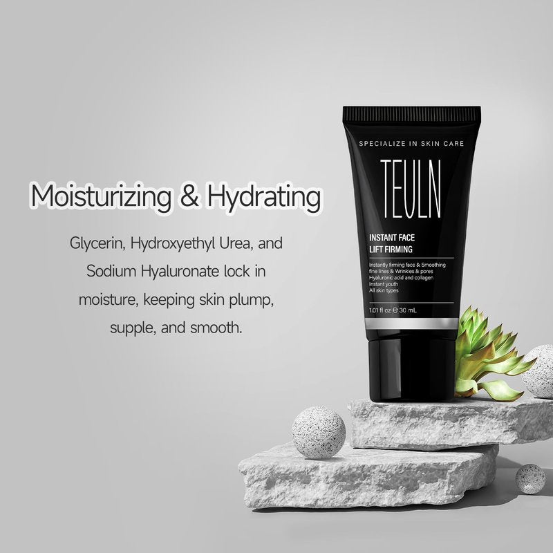 TEULN 2.0 Instant Face Lift Cream,Instant Face Tightener,Smoothing Fine Lines, Deep Wrinkles and Pores ，Rapidly Improves the Look of Aged Skin 1.01oz