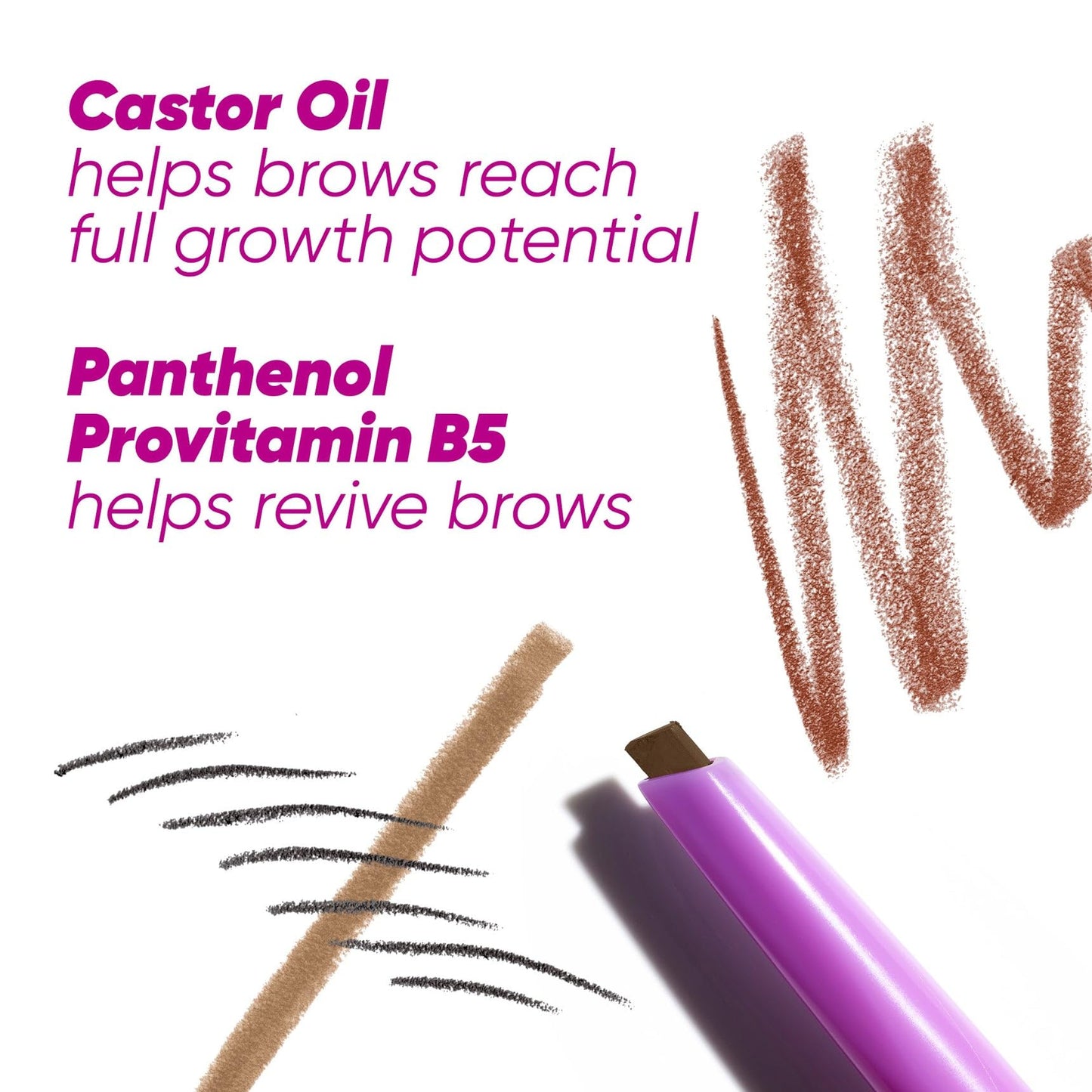 Kosas Brow Pop Eyebrow Pencil – Brow Pencil with Spoolie, Medium Brown