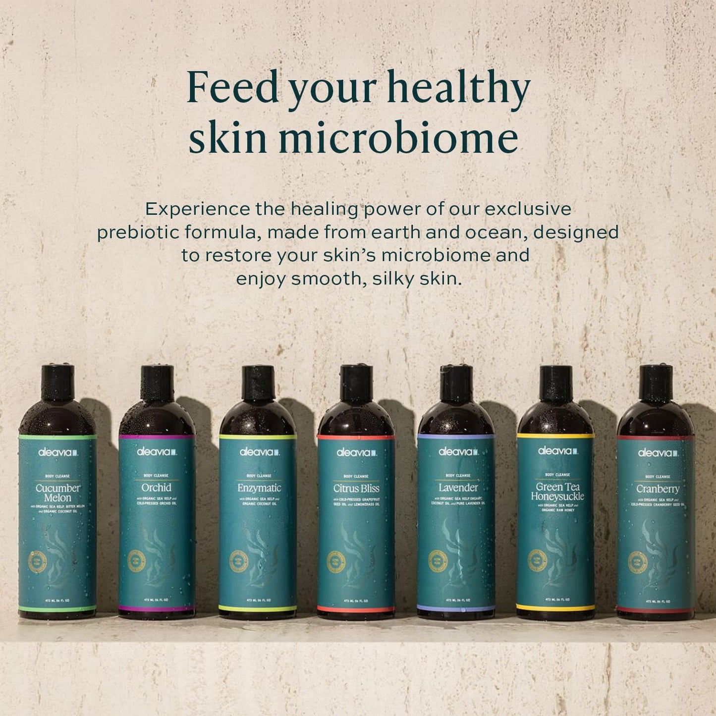 Organic Prebiotic Body Wash - All-Natural Enzymatic Cleanser | Fragrance-Free & Sulfate-Free - 16 Oz