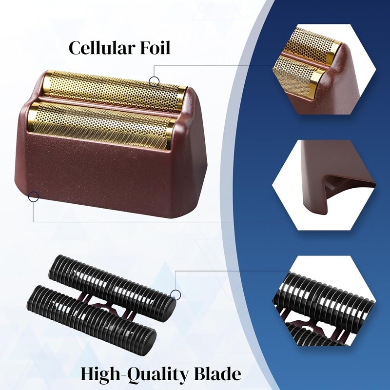Professional 5 Star Series Finale Shaver Replacement Foil & Cutter | Compatible with Wahl 7031-100, 7043-100 - Super Close Shaving