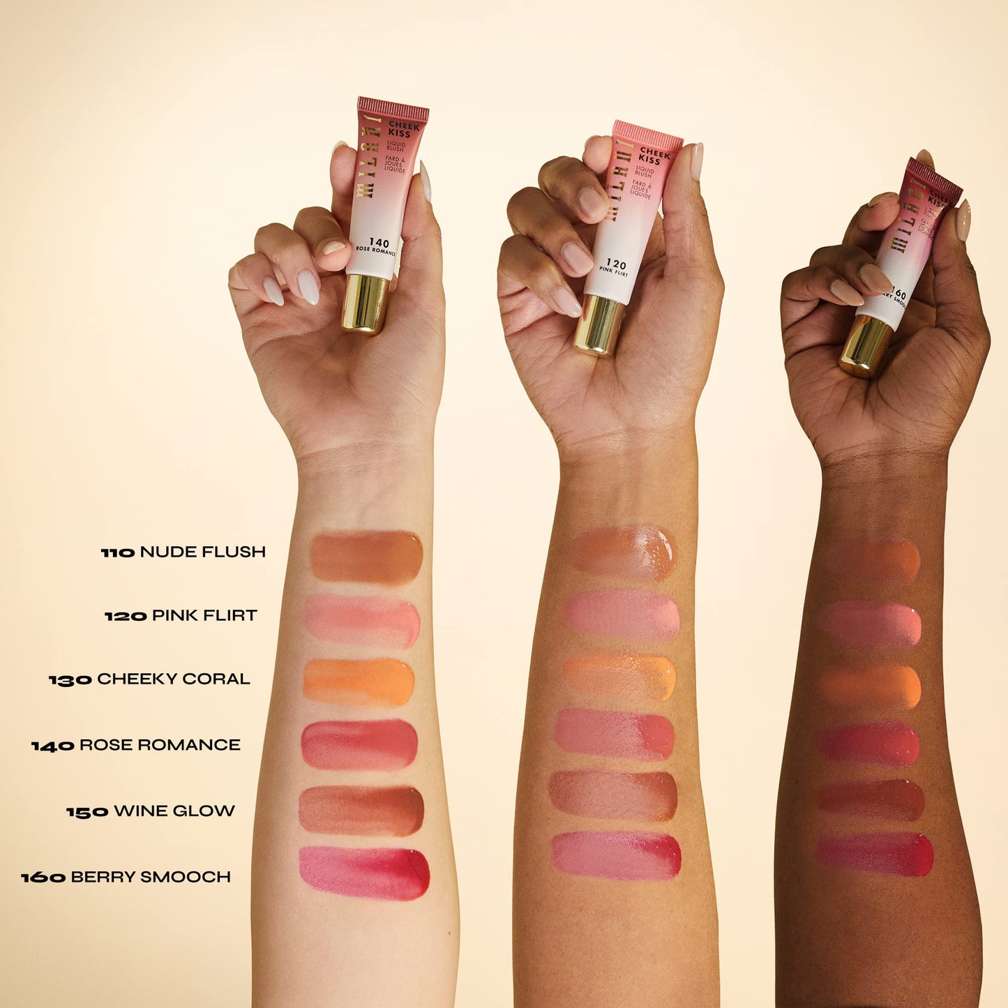 Milani Cheek Kiss Liquid Blush Makeup, Lightweight, Blendable & Buildable for Radiant Flushed Cheeks, Skin-Loving Formula - Nude Flush