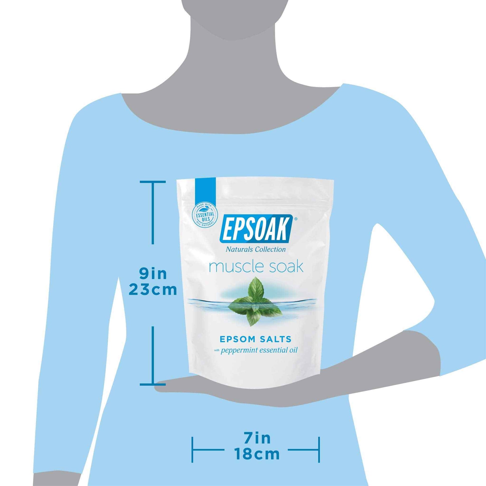 Epsoak Scented Epsom Salt Bundle - Sleep Formula 2 lbs. & Muscle Soak 2 lbs.