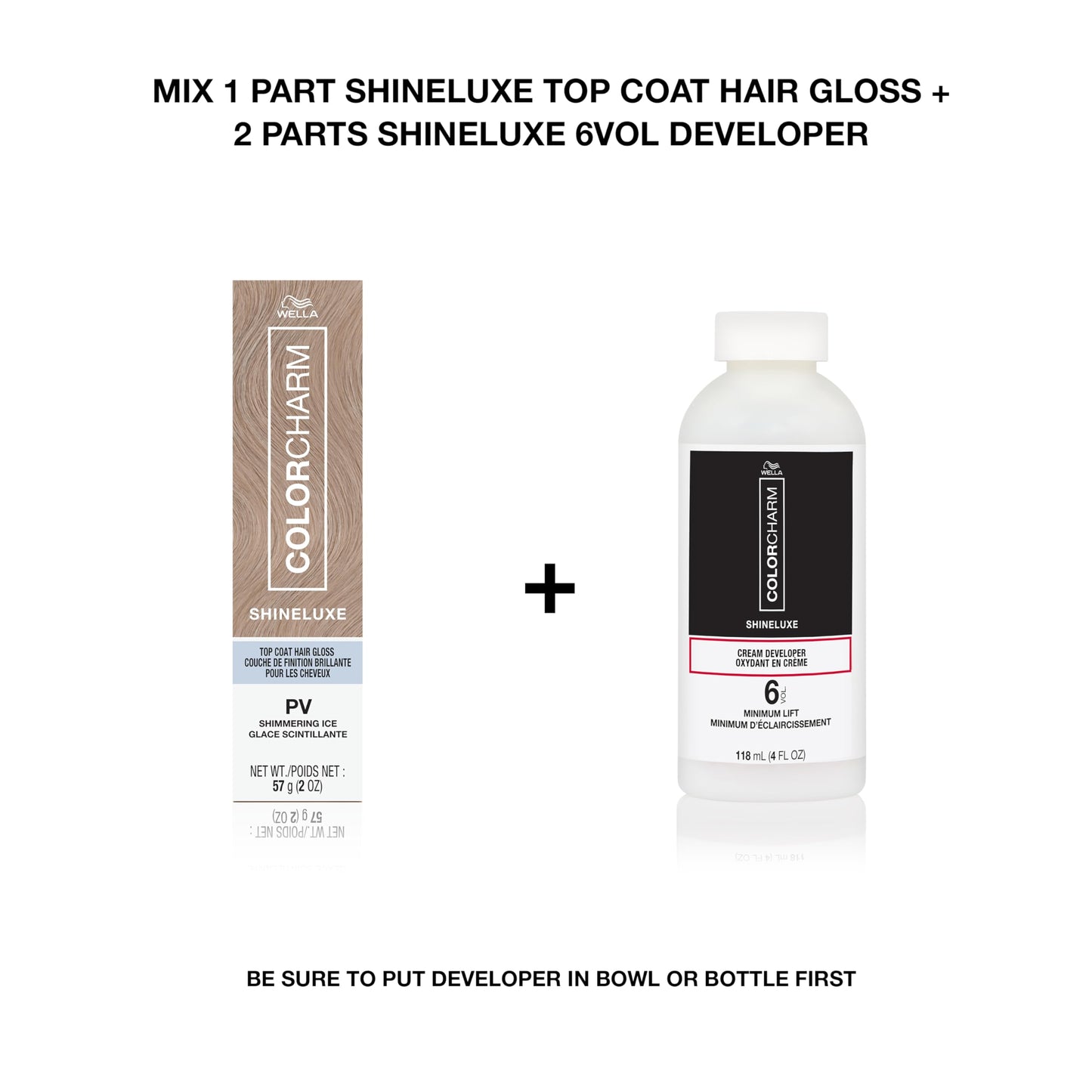 COLORCHARM ShineLuxe Top Coat Hair Gloss | PA Winter Frost | 2 oz.