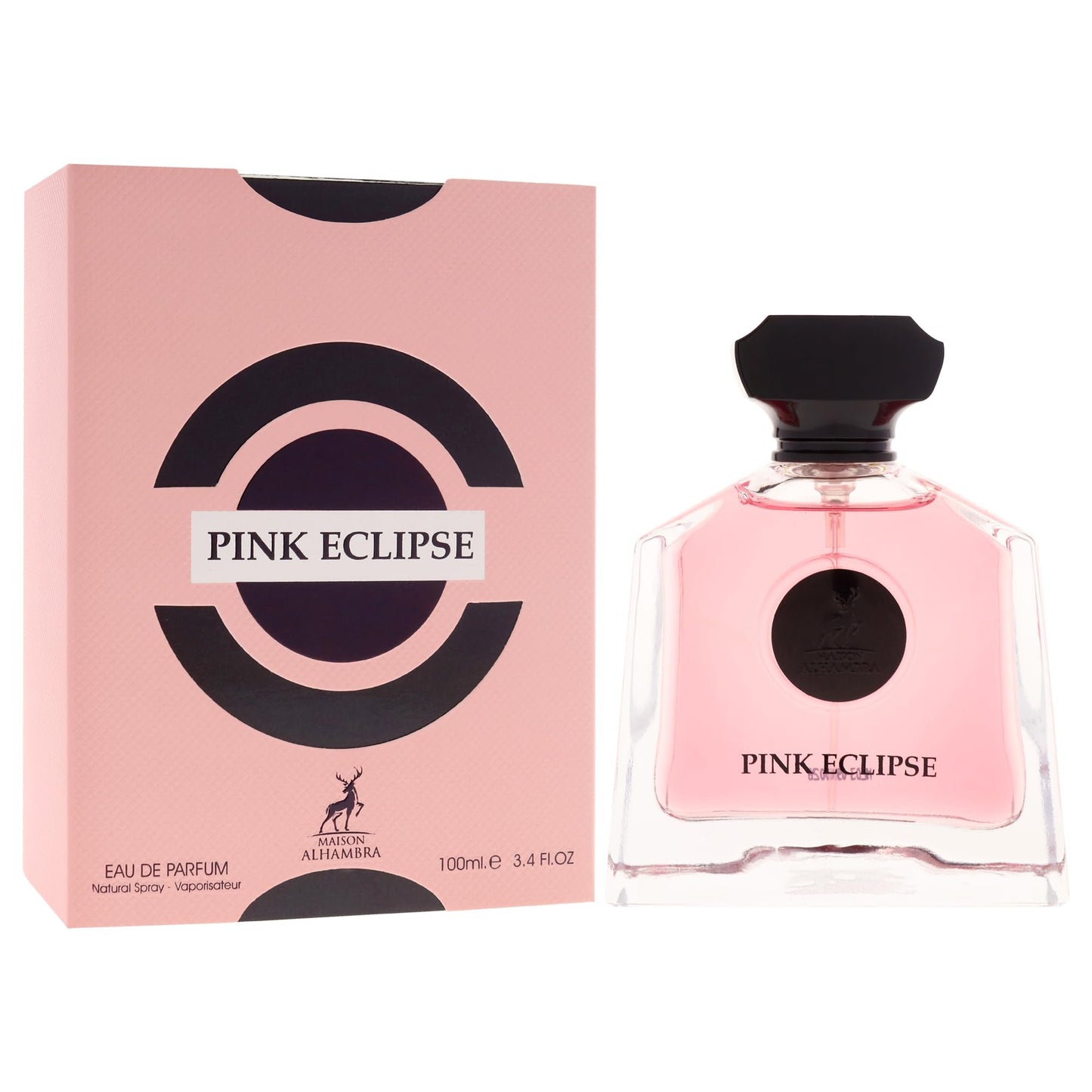 Maison Alhambra Pink Eclipse for Women Eau de Parfum Spray, 3.4 Ounce / 100 ml