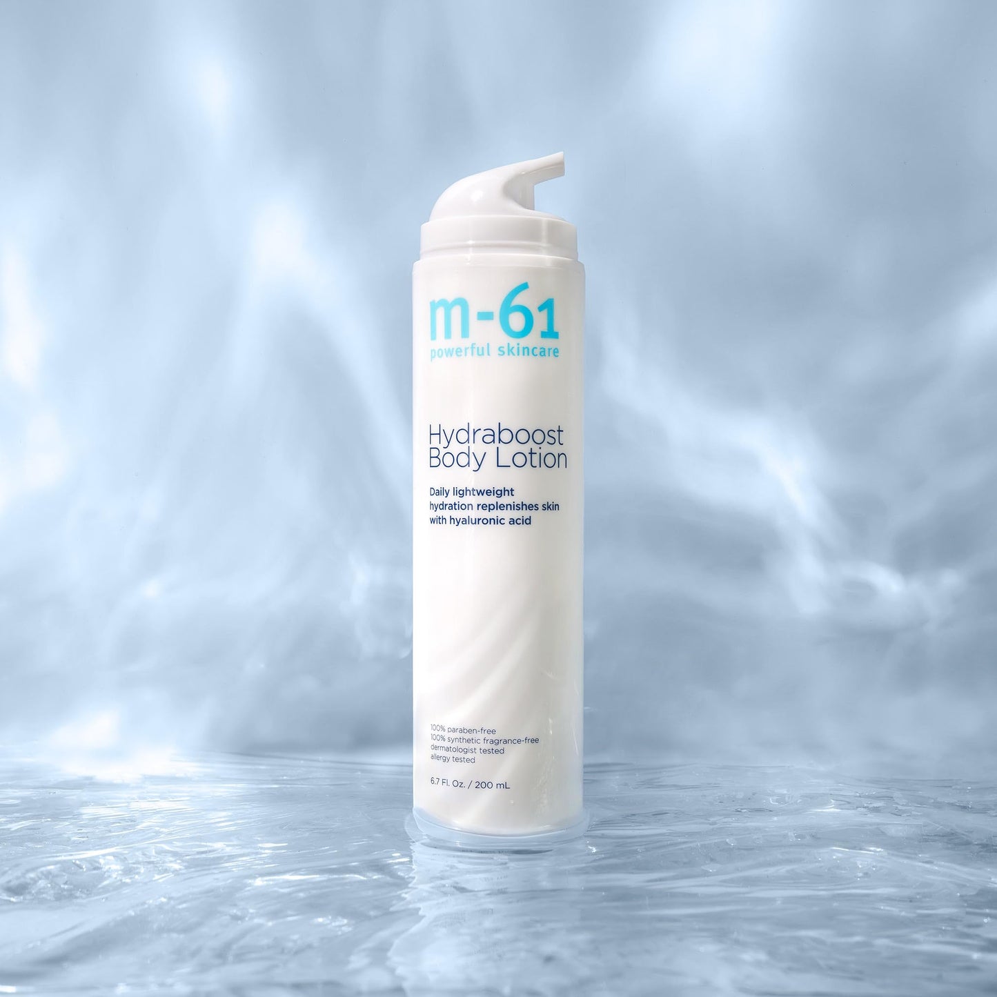 m-61 Hydraboost Body Lotion | Daily Lightweight, Fragrance Free Body Lotion with Hyaluronic Acid, Shea Butter, Aloe | For All Skin Types | Made in Italy - 6.7 Fl Oz