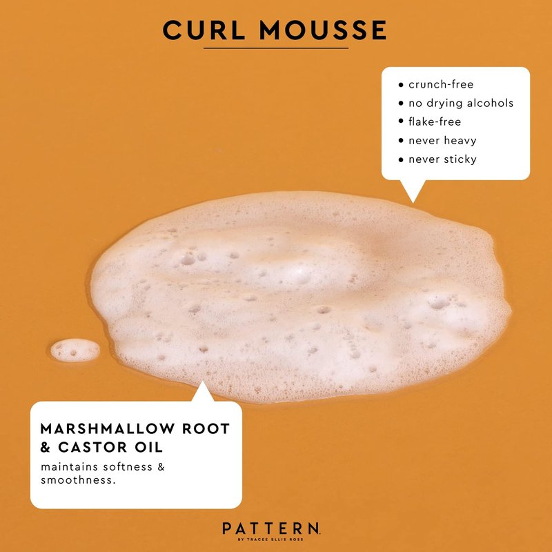 PATTERN Beauty by Tracee Ellis Ross Curl Mousse 8 fl oz- Volume and Hold for Curly Hair 3a-4c