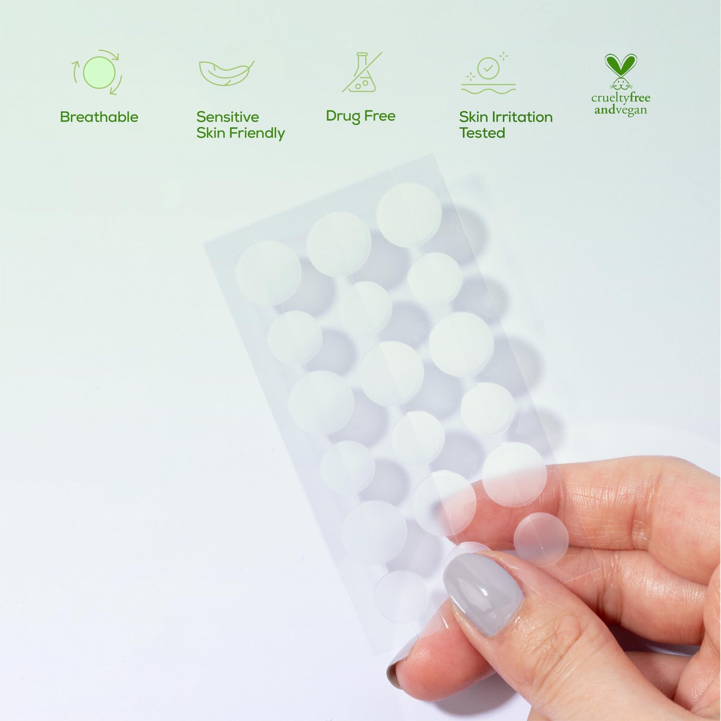 HANHOO Soothing Blemish Patch with Aloe, Madecassic Acid, and Tea Tree Extract - Hydrocolloid Spot Treatment - Calms Pre-stage, Irritated, and Popped Blemishes 108 count