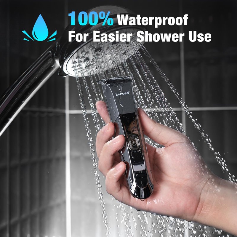 Body Hair Trimmer for Men,kensen Electric Groin & Pubic Hair Trimmer, Rechargeable Ball Shaver Groomer, Mens Body Groomer Kit for Privates, Waterproof, Cordless for Wet/Dry Use