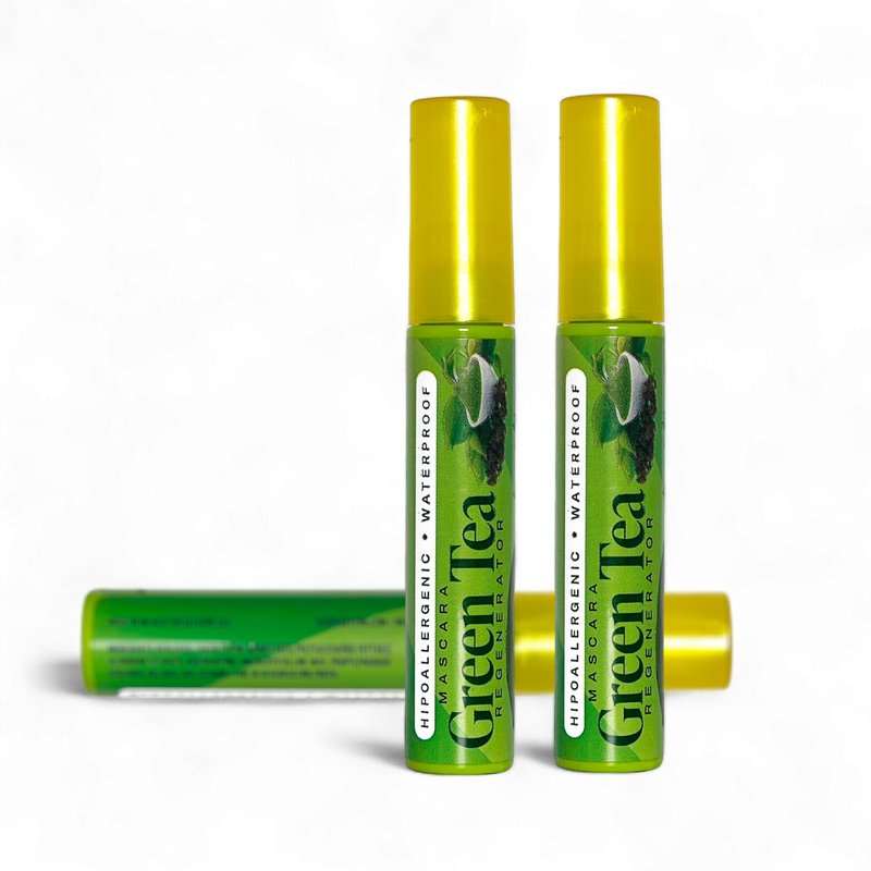 Clevone | Mascara Green Tea | Waterproof | Regenerator | High Volume | 3D Effect | | Hypoallergenic | 3 PACK