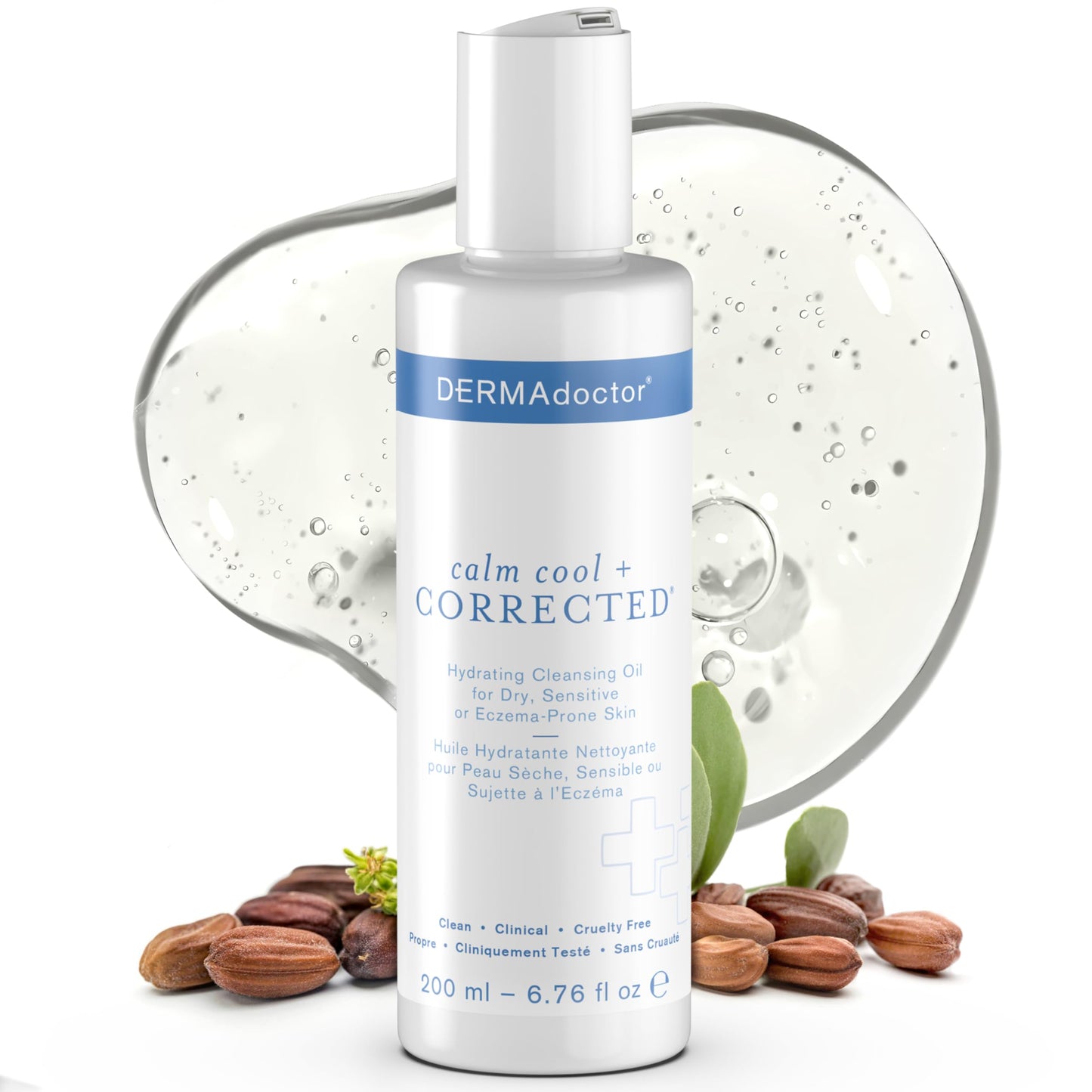 DERMAdoctor Jojoba + Hibiscus Cleansing Oil & Makeup Remover, 6.76 oz