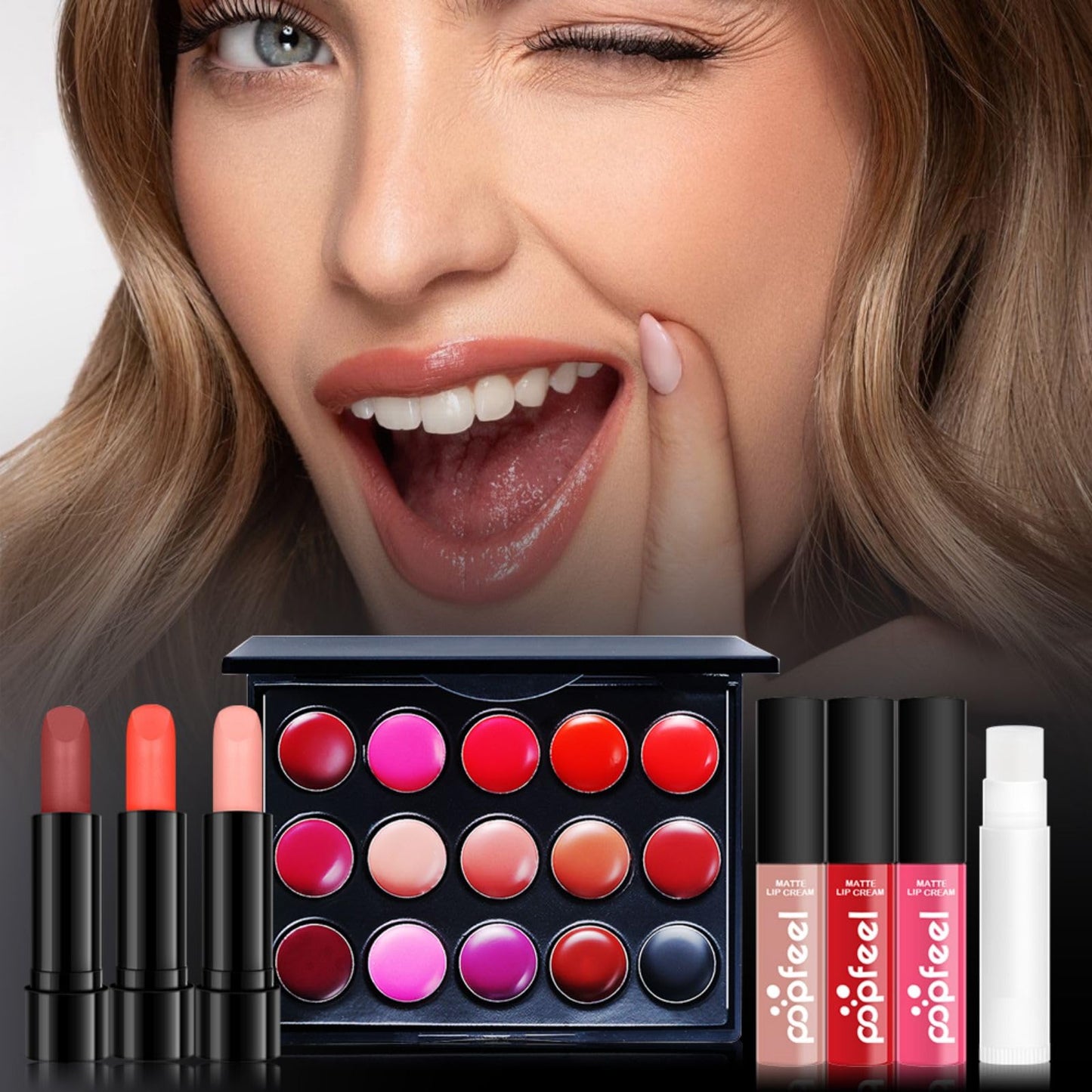 Melearch Makeup Set Box, Festival Surprise Assortment Gift with Professional Makeup Products, Cosmetics Set Party Favors for Women Girls Teenager, Vegan & Cruelty-Free, Set D