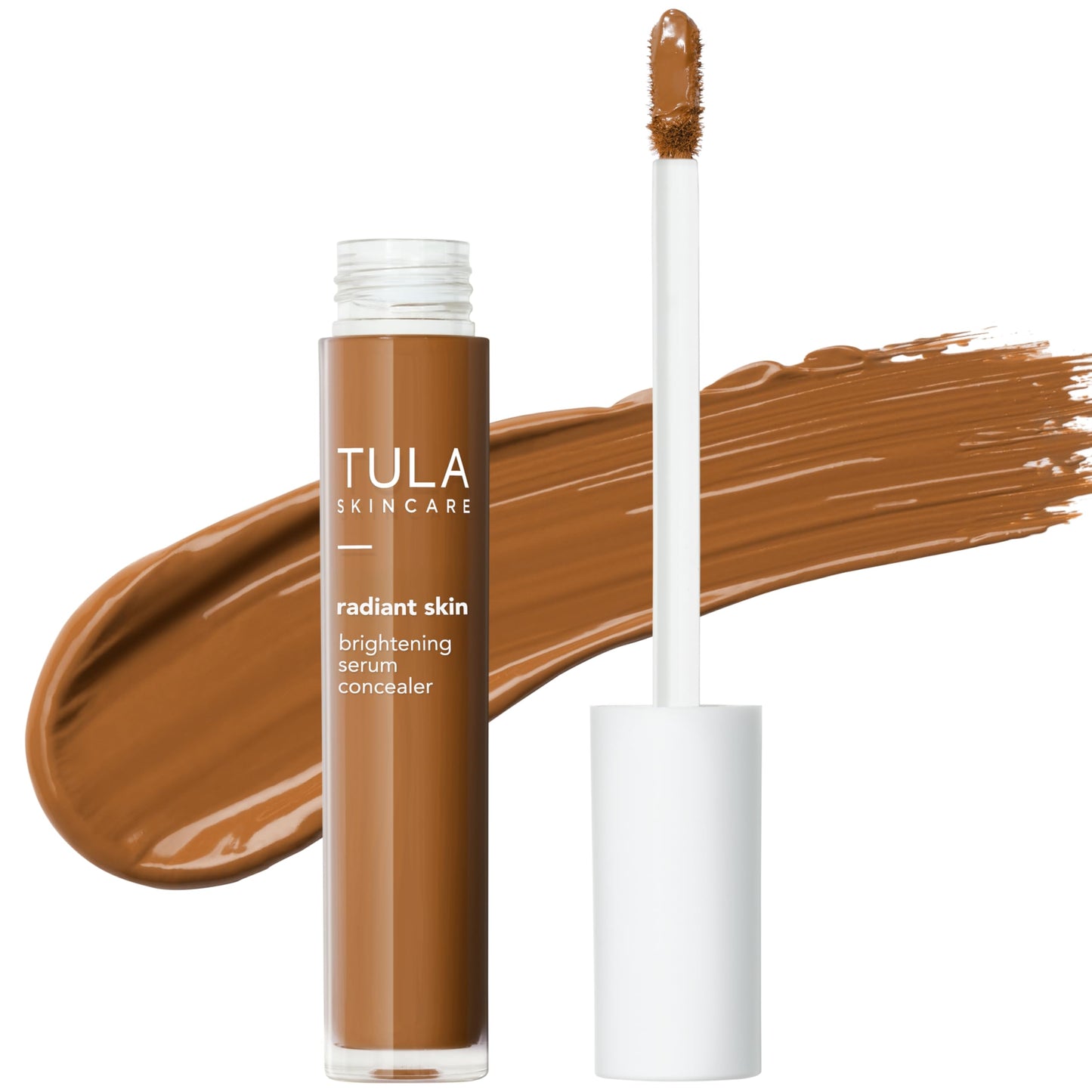 TULA Skin Care Radiant Skin Brightening Serum Concealer - Conceals Dark Circles & Discoloration, Longwearing & Crease-Resistant, Brightens the Appearance of Skin Over Time, Shade 165, 0.18 fl oz.