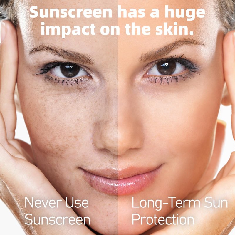 VGO Clear Face Sunscreen SPF 50, Hydrating Sun Essence Leaves No Sticky Feeling Travel Size Sunscreen Against UVA and UVB Rays 50ml / 1.7oz