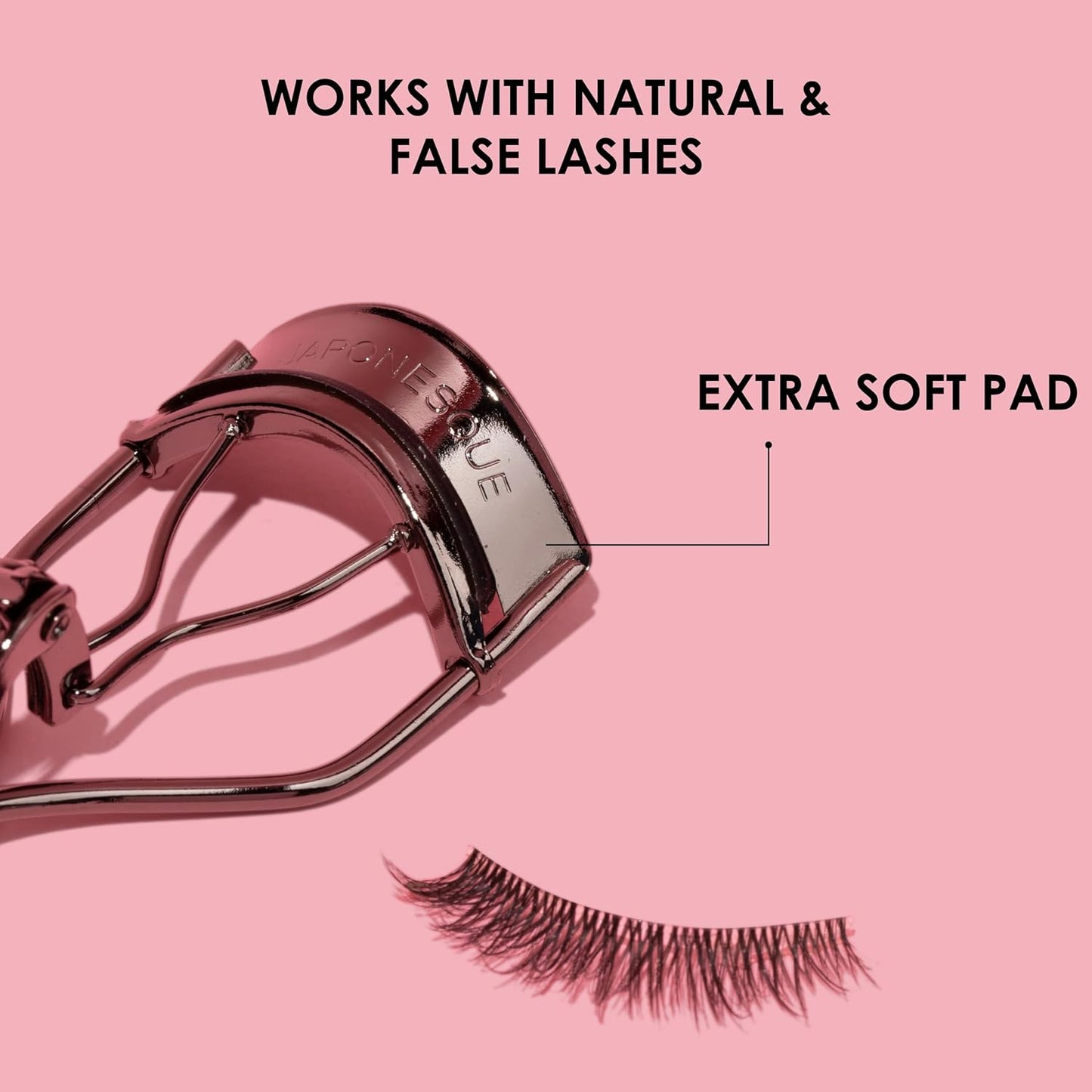 Extreme Lash Curler - Scissor Comfort Handle for Deep Curl | 8-Hour Hold, High Arch Design, Gunmetal Finish