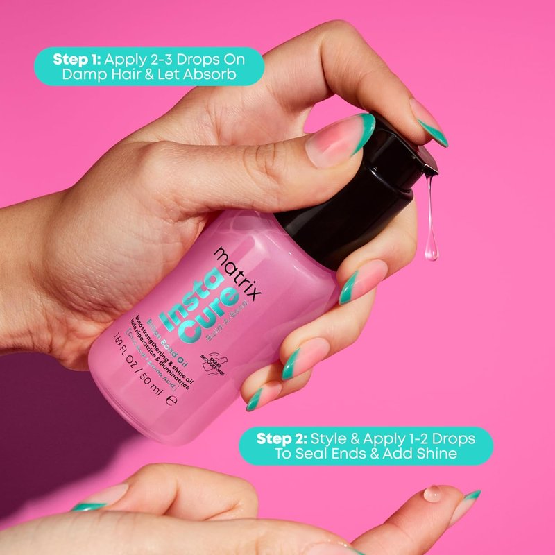 Matrix Instacure Bond Oil - Professional Hair Repair for Mega Damaged Hair | Strengthening Treatment