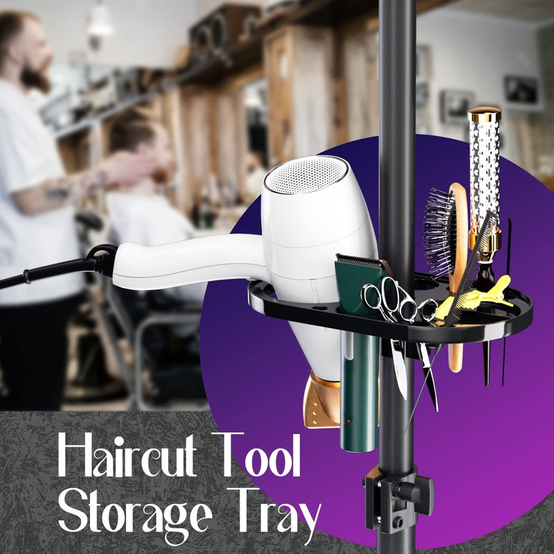 ORWOD Wig Head Stand Adjustable Height - Upgrade Wig Tripod Stand with Reinforced Tool Tray , Foldable Mannequin Head Stand for Beauty and Hairdressing Styling Training (Additional 1 Free Accessory)