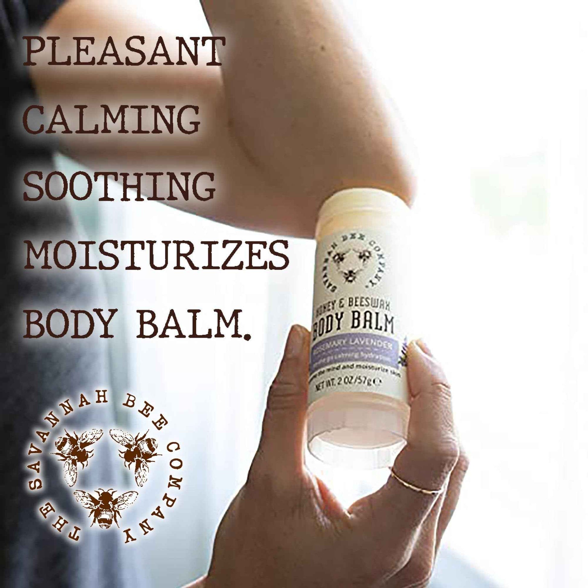 Savannah Bee Company Honey and Beeswax Body Balm 2 Ounces Rosemary Lavender