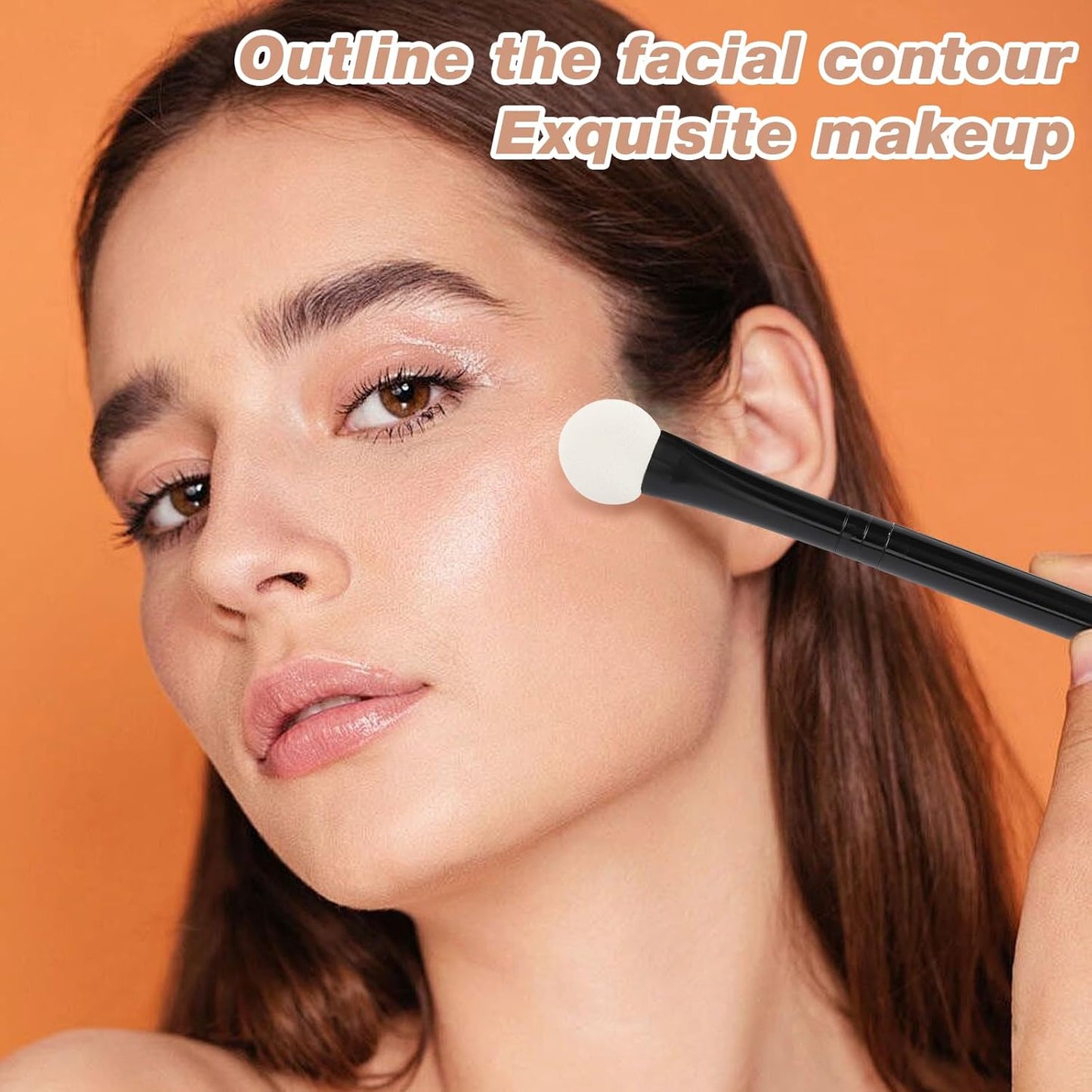 Makeup Brushes Set for Women Professional,UorPoto 10Pcs Sponge Eyeshadow Brush Sets Applicator Double Sided reusable