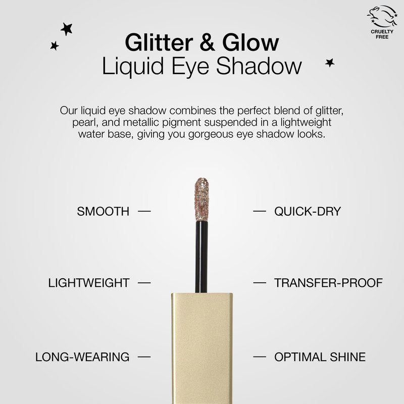 Stila Magnificent Metals Glitter and Glow Liquid Eye Shadow Long Lasting Sparkle, Quick-Drying Eye Makeup Lightweight Water Base Kitten Karma