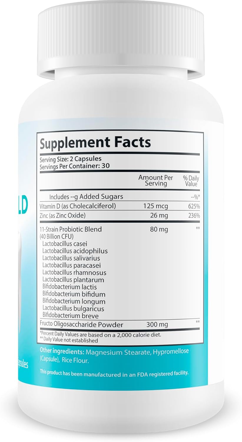 Gum Shield Therapy Gel Capsules | Best Oral Probiotics for Teeth & Gums - Fresh Breath Support