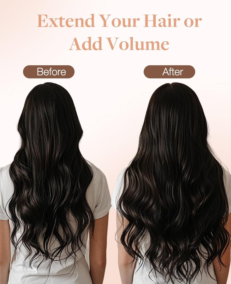 Invisi Edge Tape Hair Extensions - 20pcs Jet Black 14" Virgin Remy Human Hair | Seamless & Natural Look