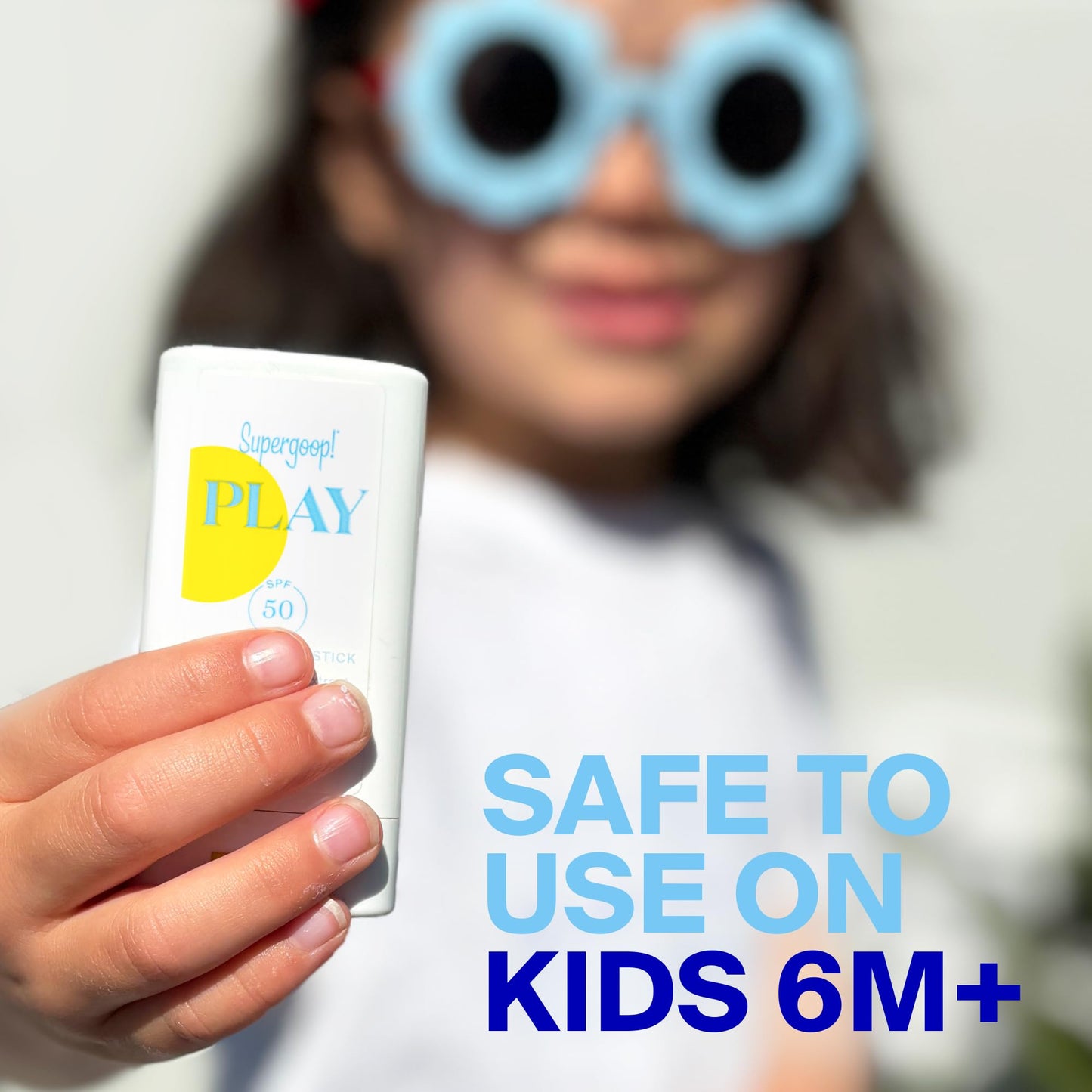 Supergoop! PLAY Mineral Stick SPF 50, 0.67 oz - On-the-Go Broad Spectrum Face Sunscreen - Water Resistant - Vegan
