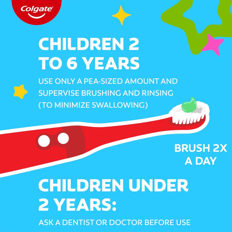 Colgate Kids Unicorn Toothpaste Pump with Fluoride for Cavity Protection, Ages 6+, ADA Accepted, Bubble Fruit, 4.4 Ounce, 6 Pack