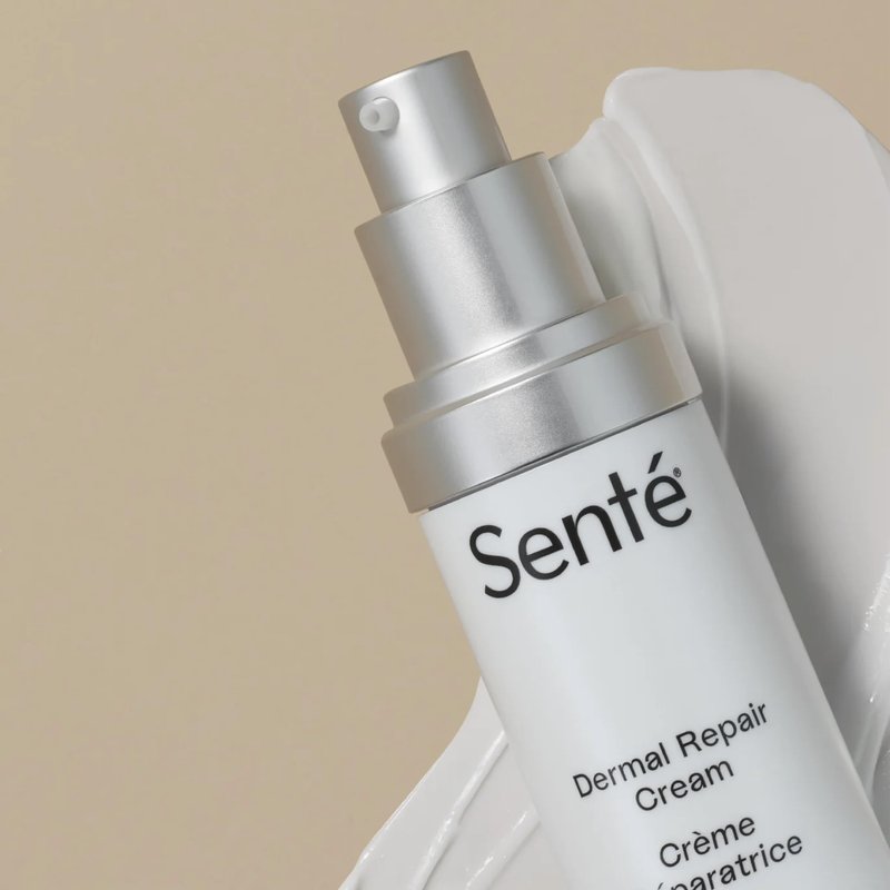 Senté Dermal Repair Facial Cream | Nourishing for Rosacea, Sensitive Skin, & Post-Procedure | Hydrate & Soothe| with Patented HSA, Vitamin E & Green Tea Extract | 1.7 Fl Oz