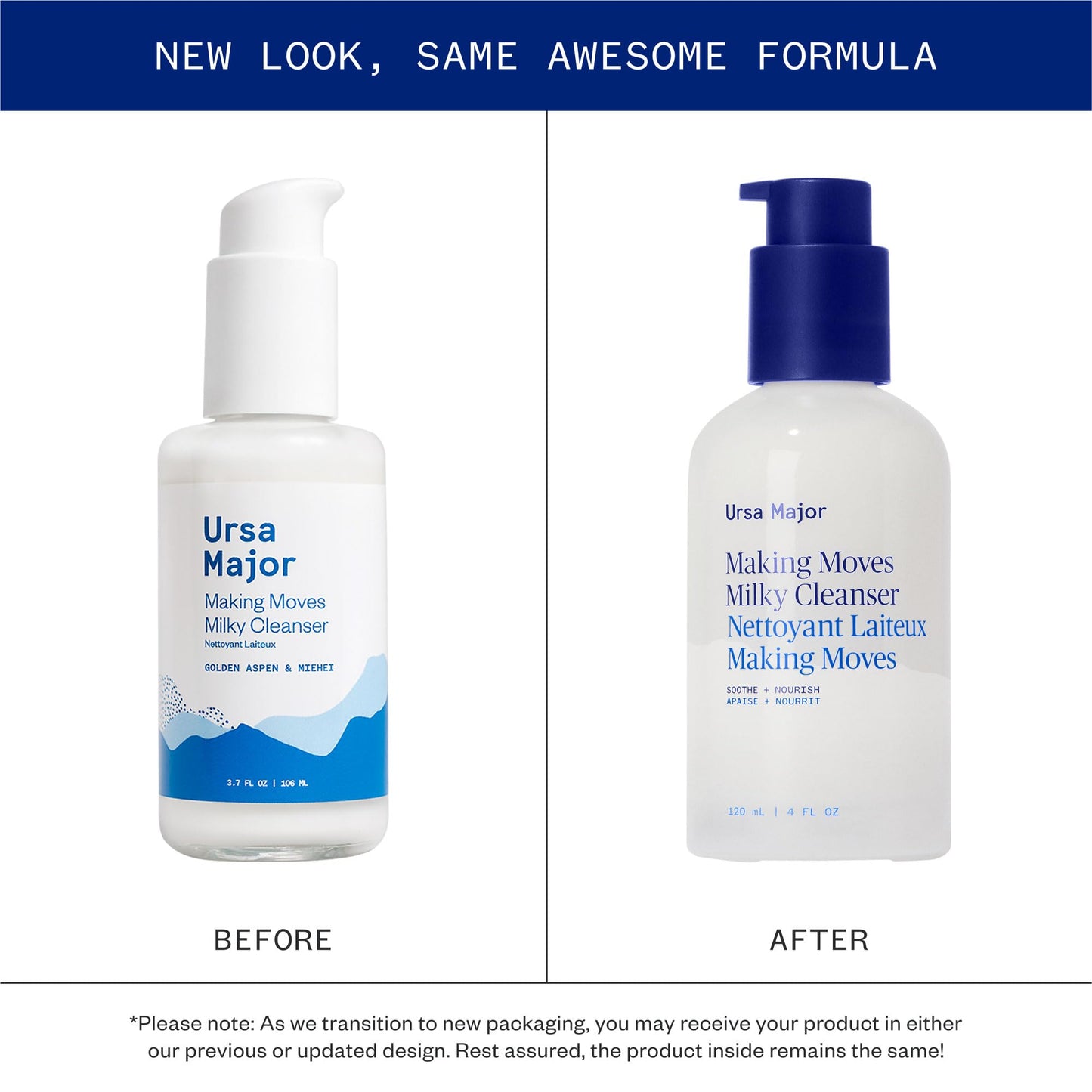 Ursa Major Making Moves Milky Cleanser | Natural, Vegan & Cruelty Free | Daily Non-Foaming cleanser for Normal to Dry & Sensitive Skin | For Men & Women | 4.0 ounces