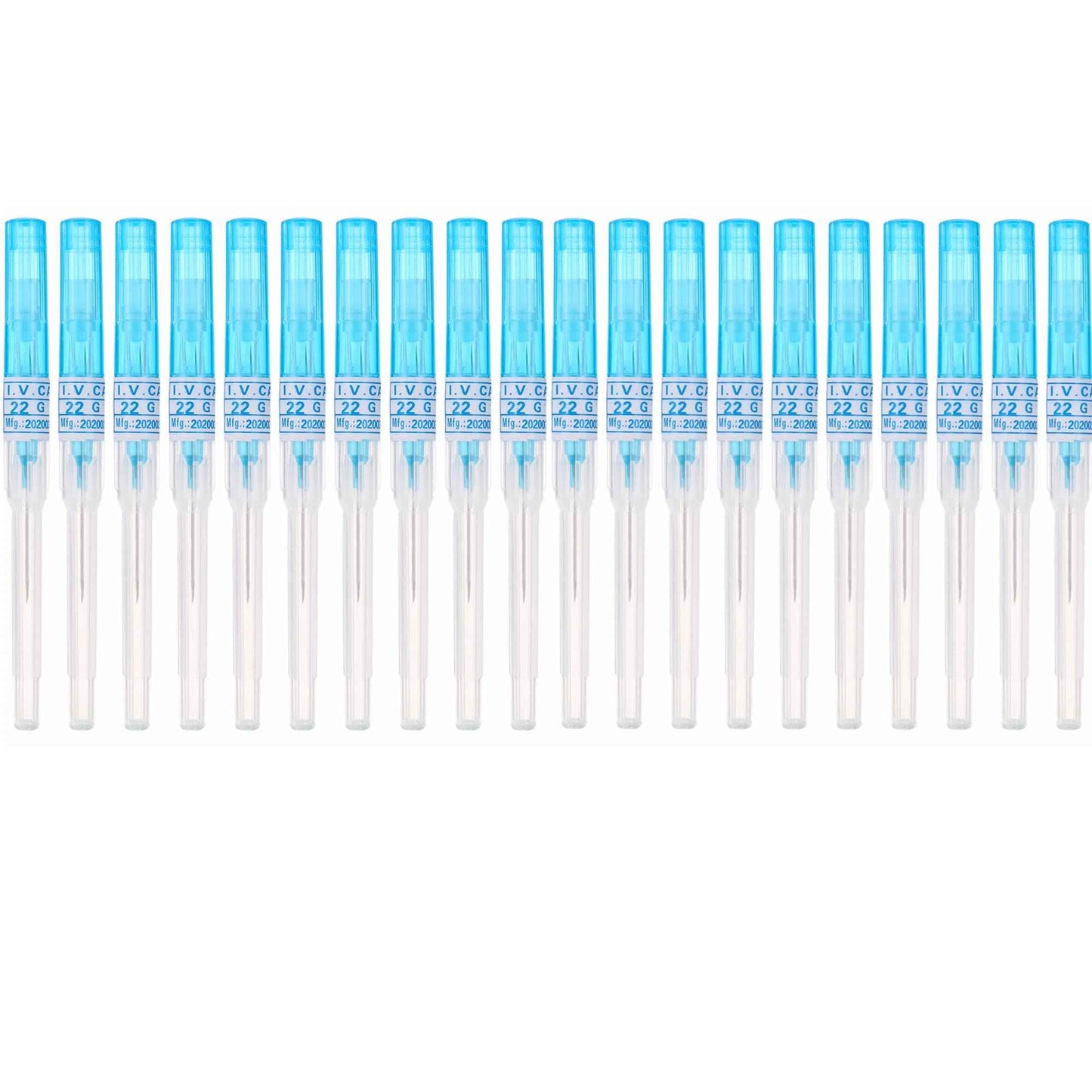 Piercing Needles,20PCS 22G IV Catheter Needles 22 Gauge Disposable Stainless Steel Hollow Body Piercing Needles for Ear Nose Belly Navel Nipple Piercing(22G) (22G)