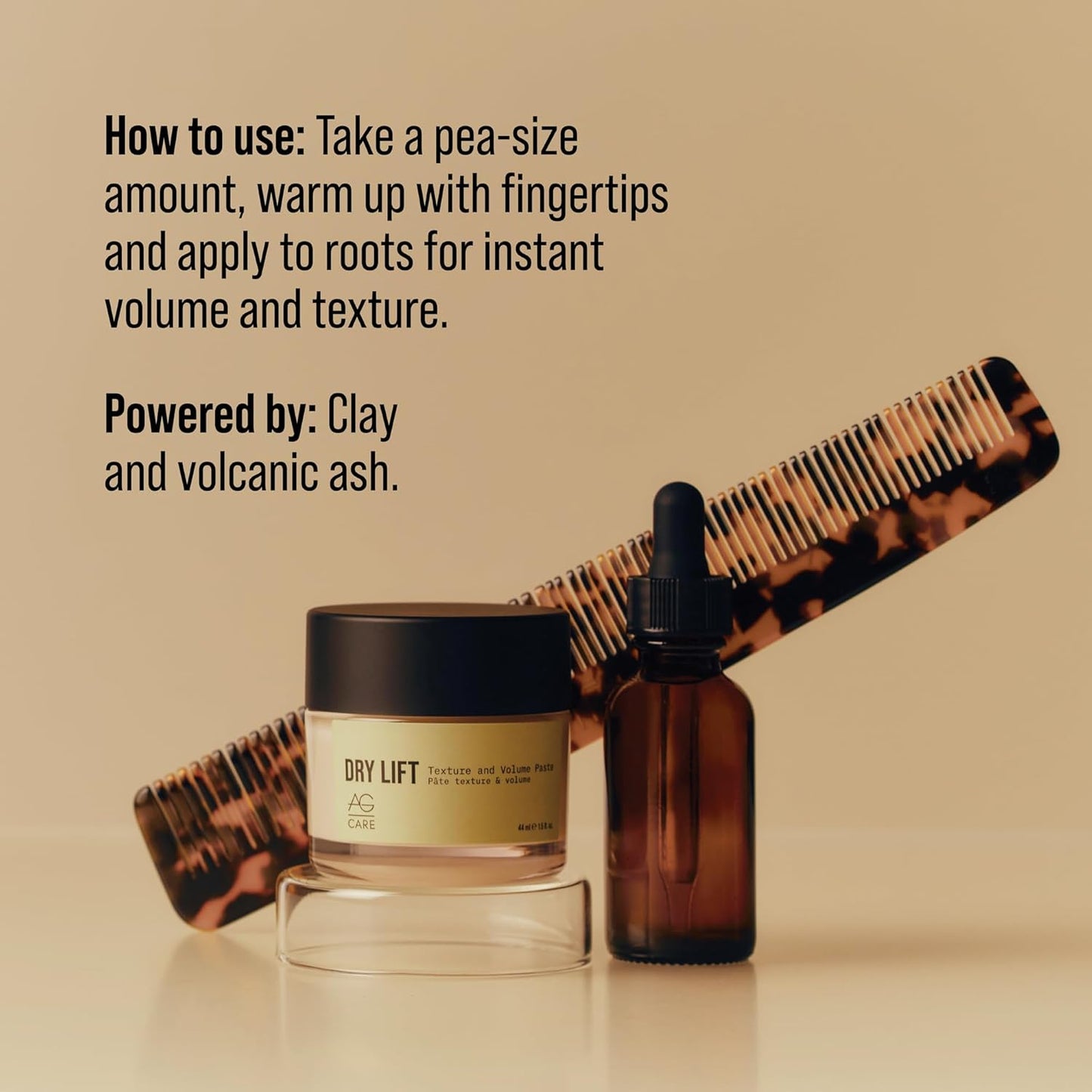 Natural Dry Lift Texture & Volume Paste - Hair Styling Cream for All Hair Types
