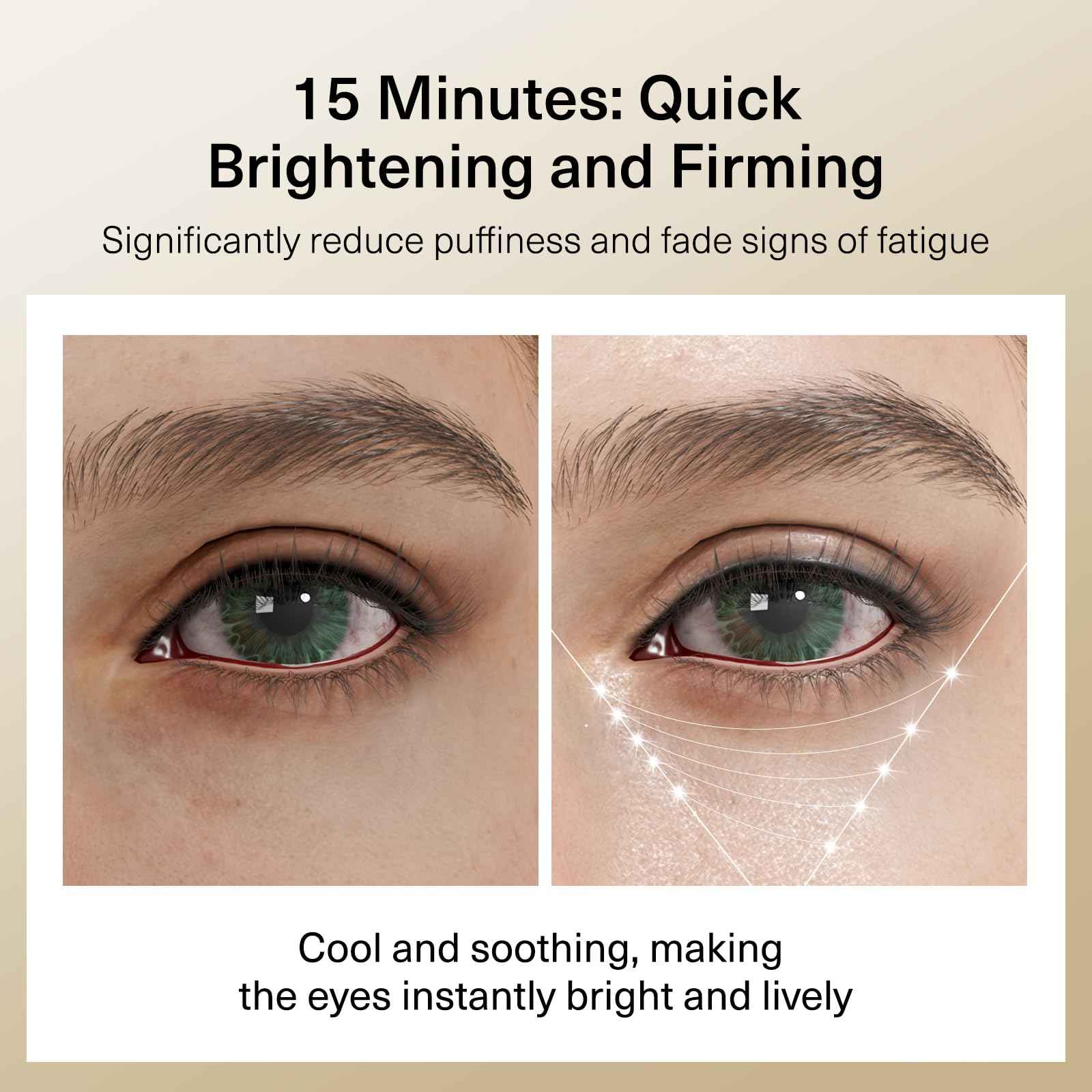 BHMNDSKY Revitalized Skin Moisturizing Soothing Eye Mask Puffy Eyes, Undereye Bags,Wrinkles,Eye Mask Patches, Hyaluronic Acid, Eye Treatment Skin Care for Men & Women Gift