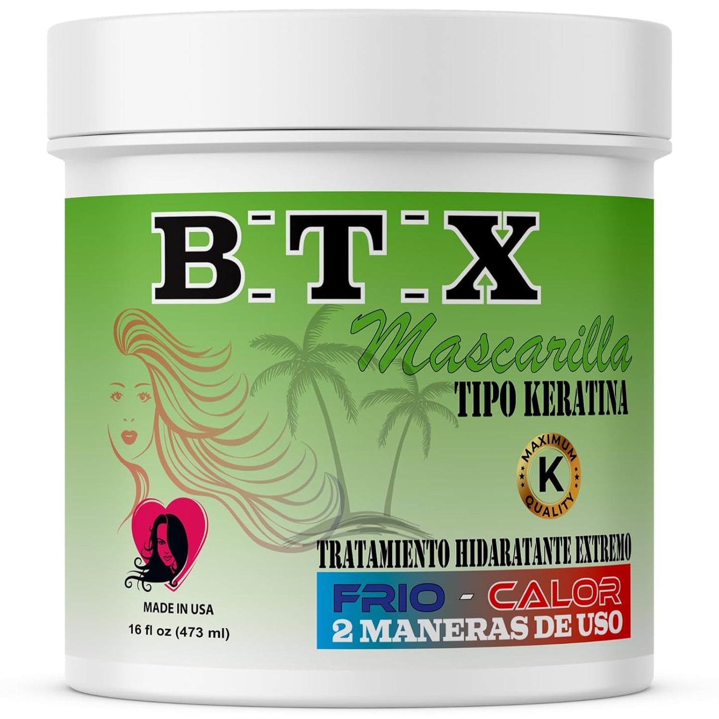 Kachita Spell BTX Hair Treatment - Deep Conditioning Keratin Mask for Dry, Frizzy Hair | 16 fl oz, Formaldehyde-Free