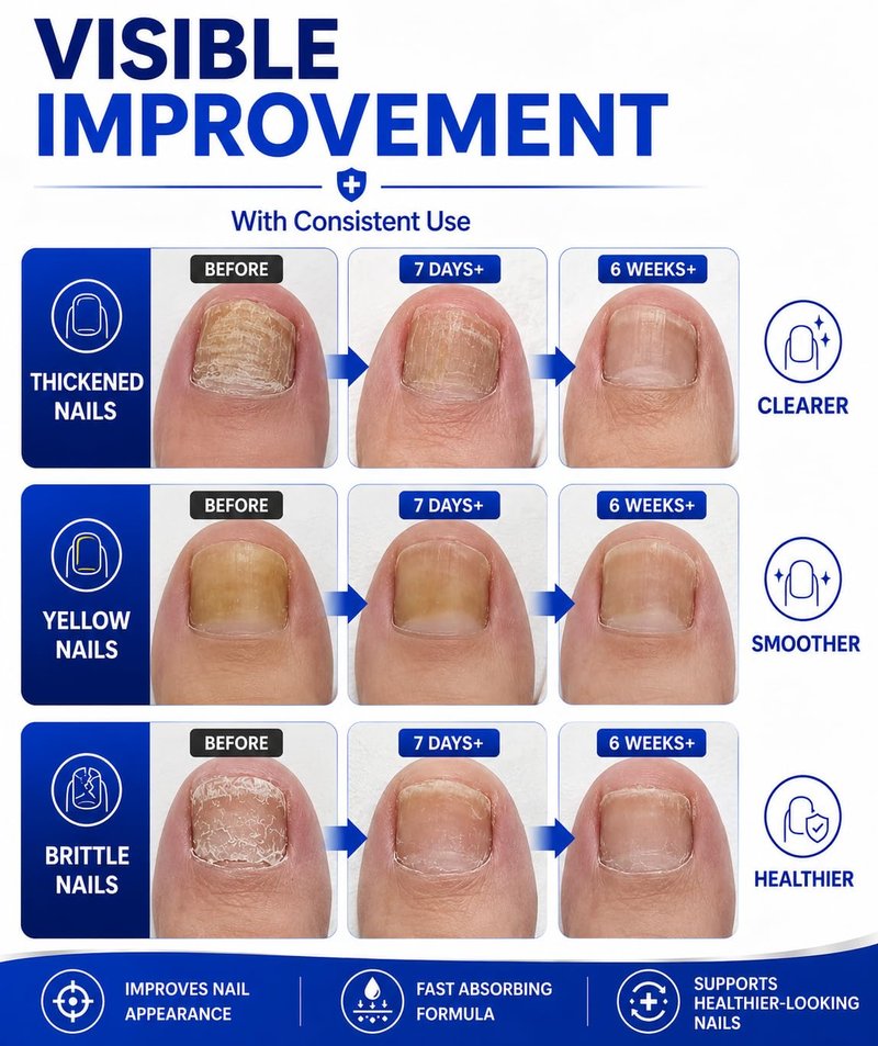 25% Undecylenic Acid Nail Fungus Treatment – Extra Strength Antifungal Liquid for Toenail & Fingernail Fungus, Plant-Based Formula, Rollerball Design Helps Prevent Recontamination, 0.51 Fl Oz