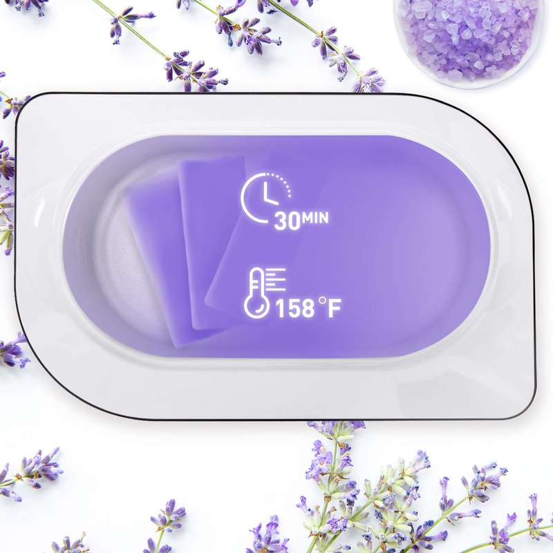 Paraffin Wax Machine for Hands & Feet - 4000ml Hypoallergenic Bath for Arthritis Relief | Elegant Dark Purple Design