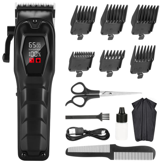 Hair Clippers for Men Professional Hair Trimmer Cordless Rechargeable Powerful Beard Trimmer Hair Cutting Grooming Tool