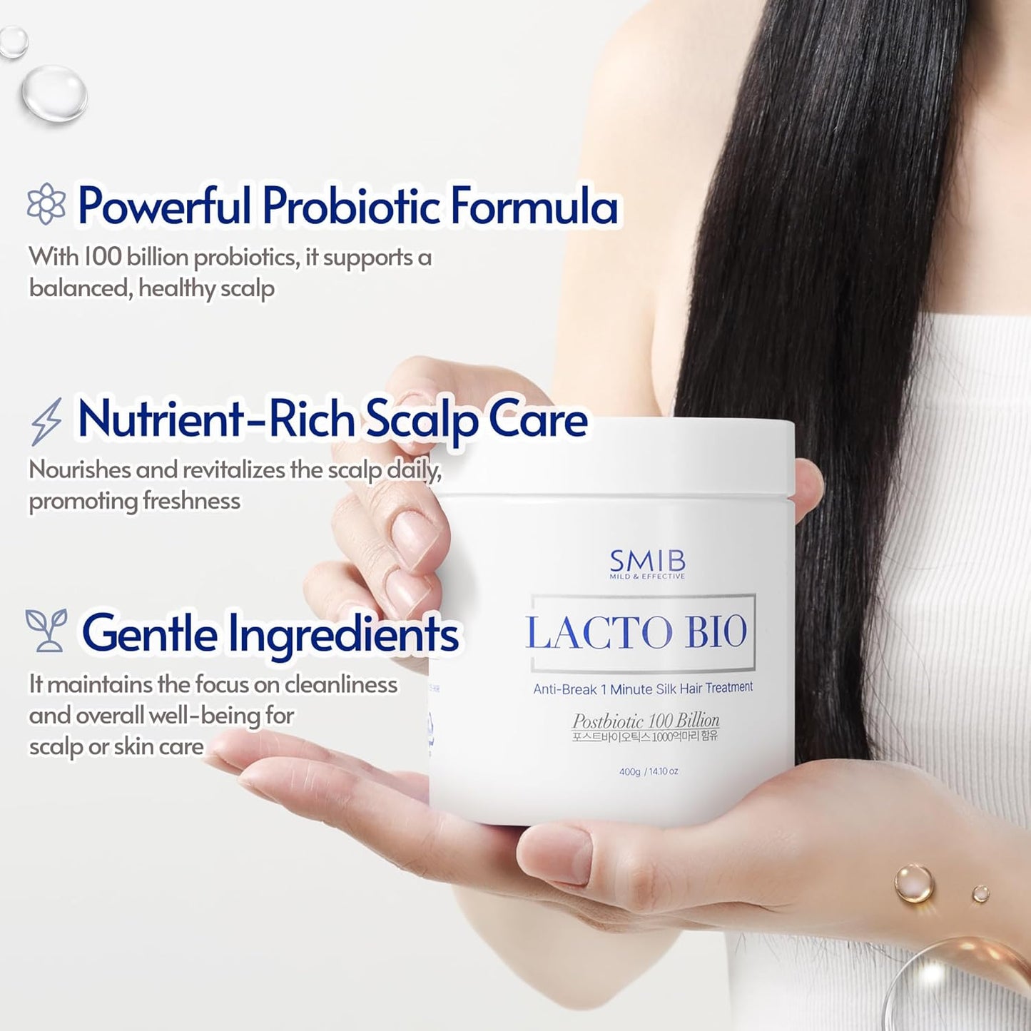 Hair Treatment Mask for Dry & Damaged Hair - Deep Conditioning with Postbiotics & Botanical Extracts | 500g | Korean Scalp Care